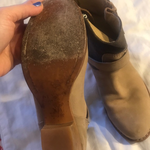 RAG & BONE booties ankle 36 6 5.5 boots zip buckle - Picture 3 of 6